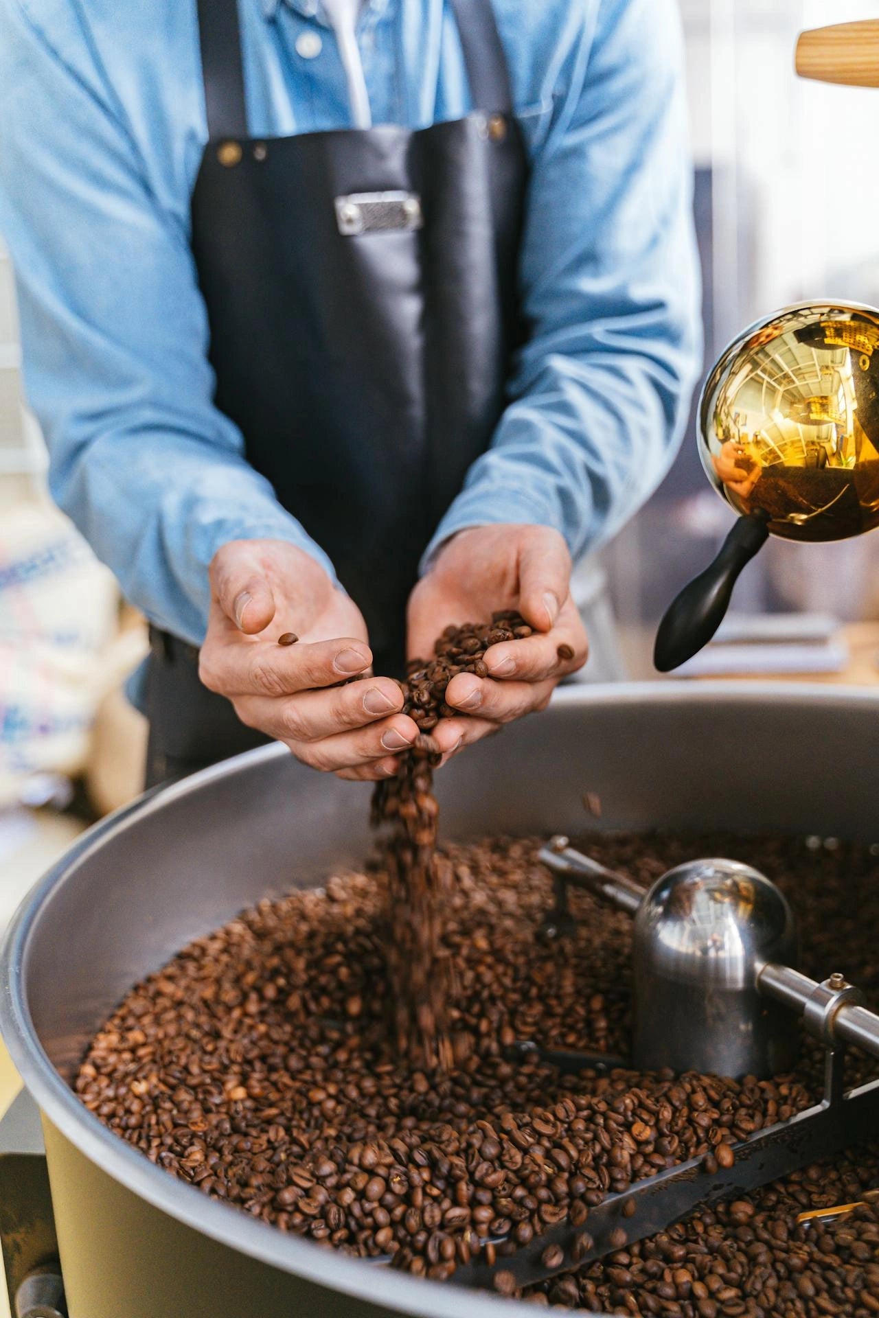 Modern coffee roasting facility.