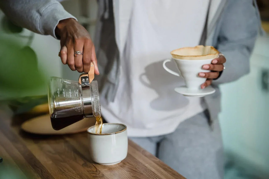 guy brewing coffee